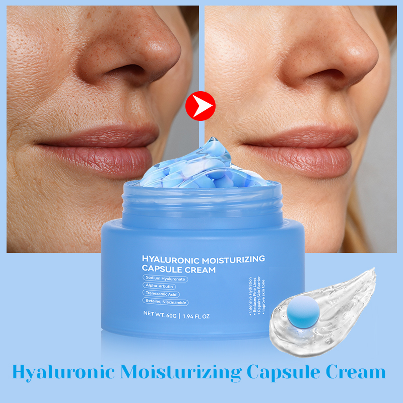 Panthenol Collagen Jelly Face Cream Korean Face Moisturizer Firming Anti-Aging Capsule Cream - 9